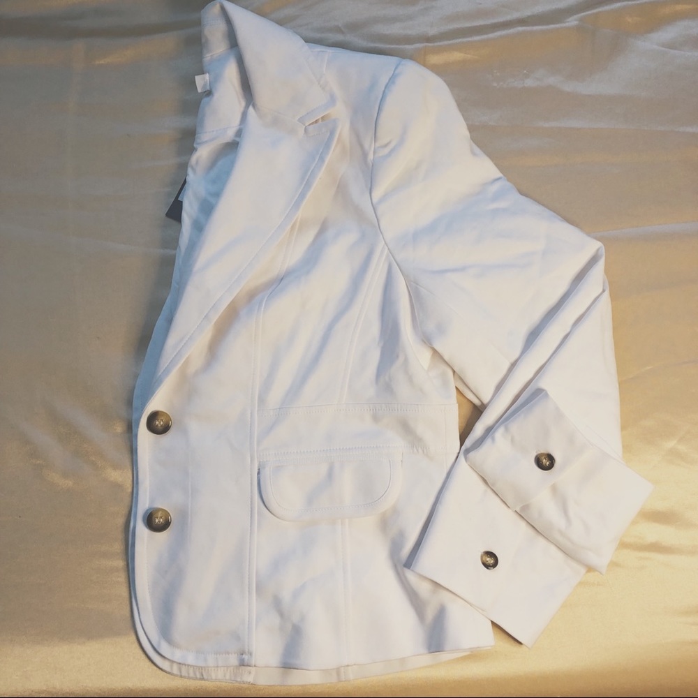 NY & Co. White Blazer